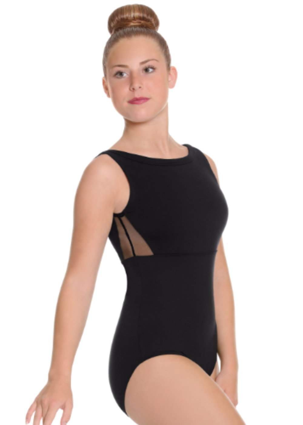 EUROTARD-41593 WOMEN SILHOUETTE MESH TANK LEOTARD