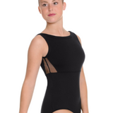 EUROTARD-41593 WOMEN SILHOUETTE MESH TANK LEOTARD
