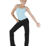 BLOCH CP5453 GIRLS COUPE V-FRONT BOOTLEG PANTS