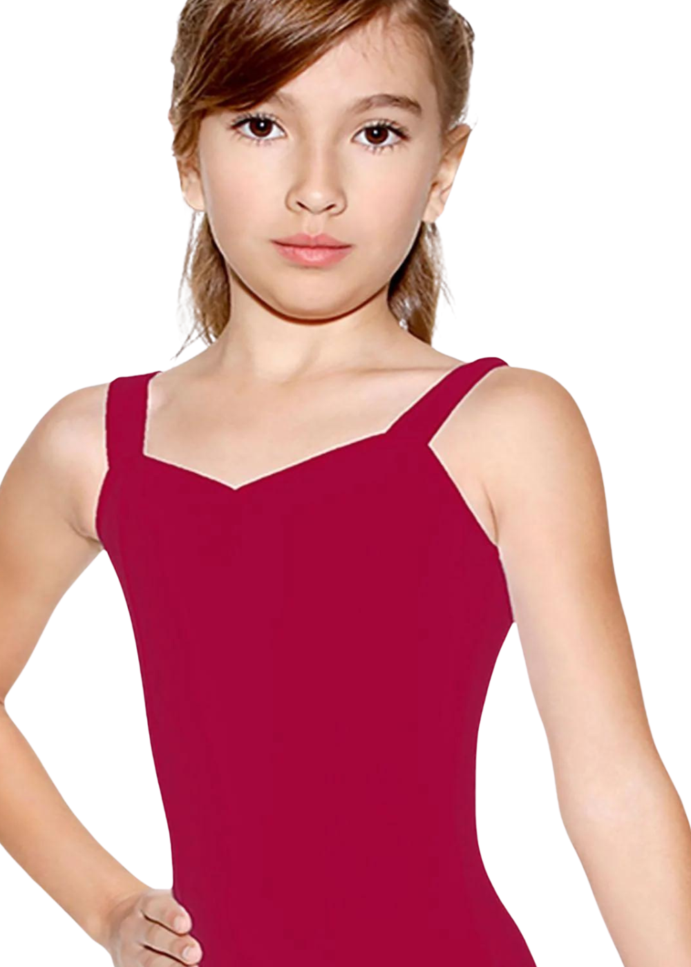 SO DANCA-SL11 GIRLS MILLIE PRINCESS SEAMS WIDE STRAPS TANK LEOTARD