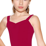 SO DANCA SL11 GIRLS MILLIE PRINCESS SEAMS WIDE STRAPS TANK LEOTARD