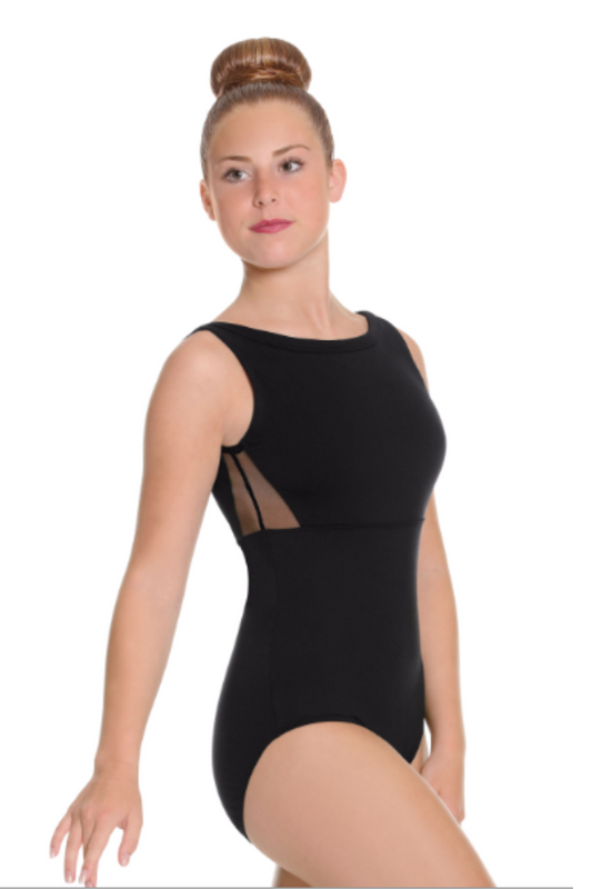 EUROTARD 41593 WOMEN SILHOUETTE MESH TANK LEOTARD