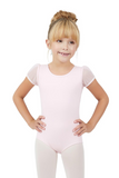 CAPEZIO 11311C GIRLS BACK KEYHOLE PUFF SLEEVE LEOTARD