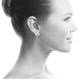 GLAMOUR GODDESS RHINESTONE CLIP-ON/PIERCED 20MM DANCE EARRINGS