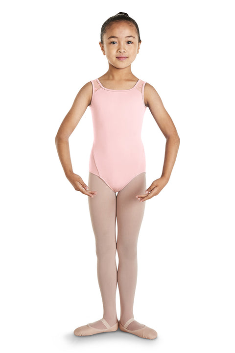 MIRELLA M368C GIRLS SCALLOP BACK TANK LEOTARD