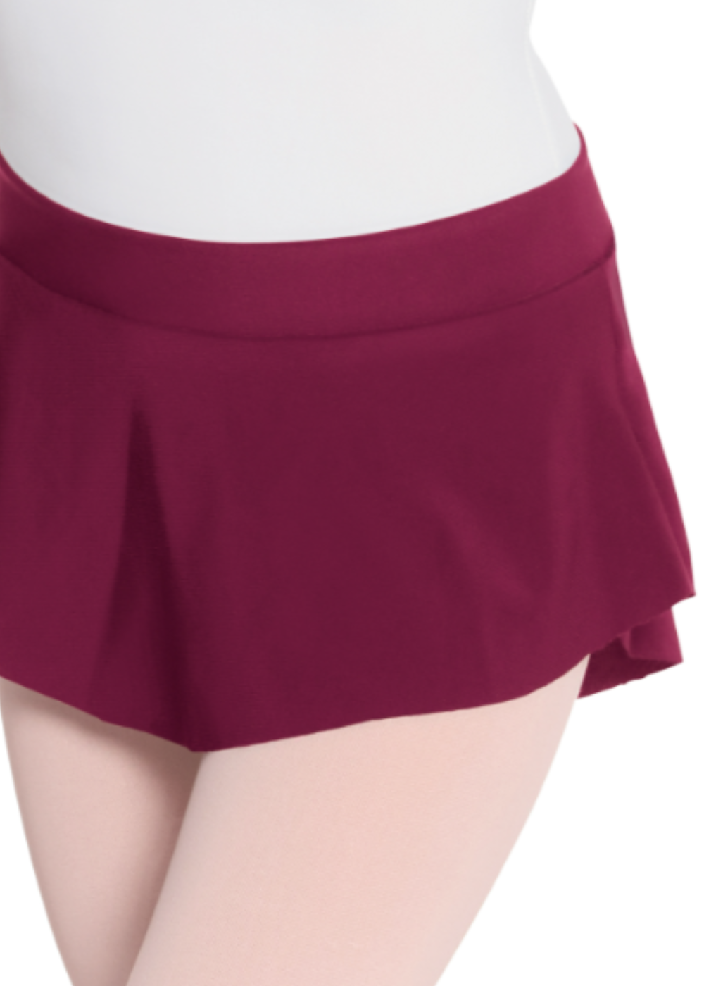 EUROTARD-06121C GIRLS HIGH LOW PULL ON MINI BALLET SKIRT