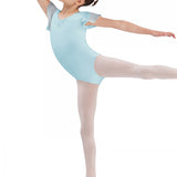 BLOCH CL3732 GEORGETTE SPARKLE SHORT SLEEVE LEOTARD
