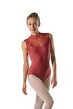 BALLET ROSA BERENICE LADIES MAILLOT WITH LACE TANK LEOTARD