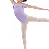 BLOCH CL3732 GEORGETTE SPARKLE SHORT SLEEVE LEOTARD