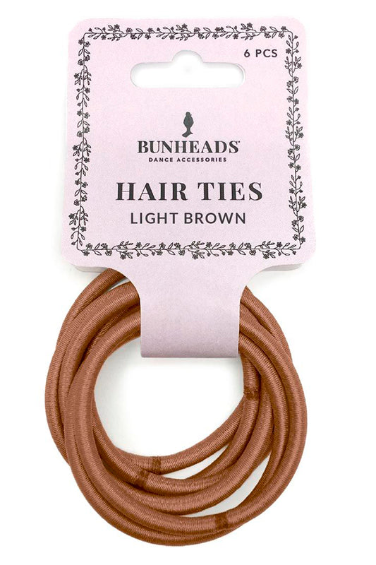 BUNHEADS BH1510 DARK BROWN HAIR ELASTICS