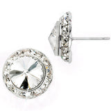 GLAMOUR GODDESS RHINESTONE CLIP-ON/PIERCED 20MM DANCE EARRINGS
