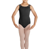 MIRELLA M368C GIRLS SCALLOP BACK TANK LEOTARD