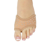 DANSHUZ 6421NEOPRENE SOLID COLOR HALF SOLE WITH RHINESTONES