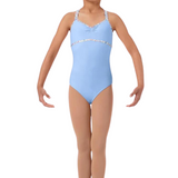 MIRELLA M1240C GIRLS DITSY FLORAL CAMISOLE LEOTARD