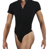 WEAR MOI CONDOR MENS SHORT SLEEVE MOCK TURTLENECK LEOTARD