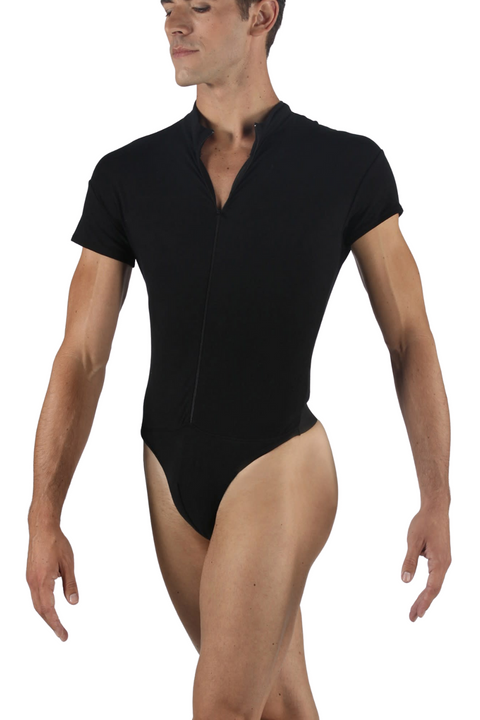 Mens short 2025 sleeve mock turtleneck