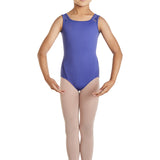 MIRELLA M368C GIRLS SCALLOP BACK TANK LEOTARD