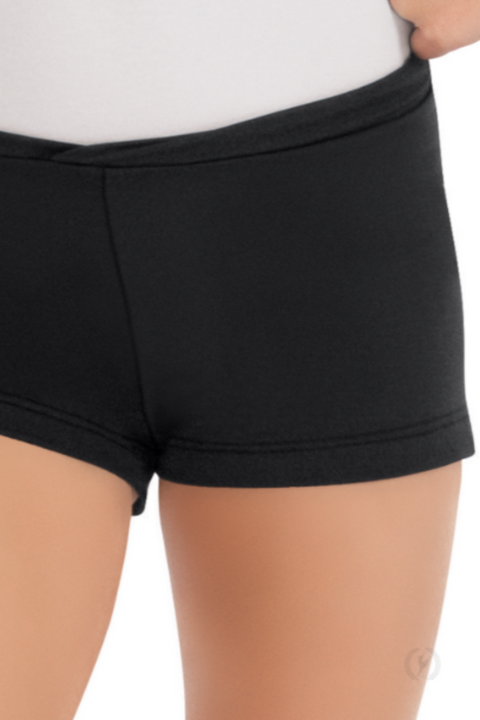 EUROTARD 44754C GIRLS MICROFIBER V-FRONT BOOTY SHORTS