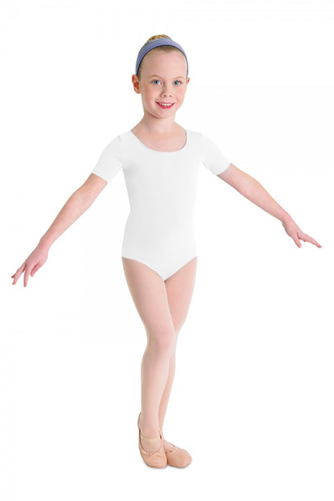 BLOCH CL5402 BALLET GIRL'S SHORT SLEEVE LEOTARD