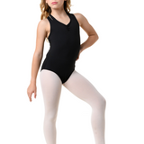 DANSHUZ 2402C DOUBLE STRAP RACER LACE LEOTARD