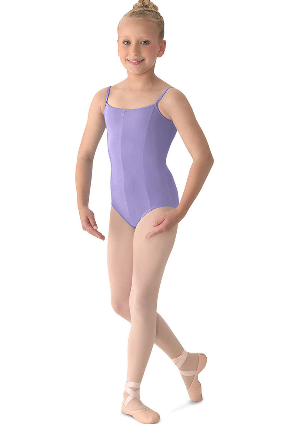 M207C GIRLS PRINCESS SEAM V-FRONT CAMISOLE LEOTARD-MIRELLA