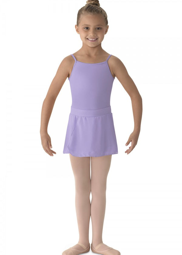 MS12CH GIRLS GEORGETTE MOCK WRAP SKIRT-MIRELLA