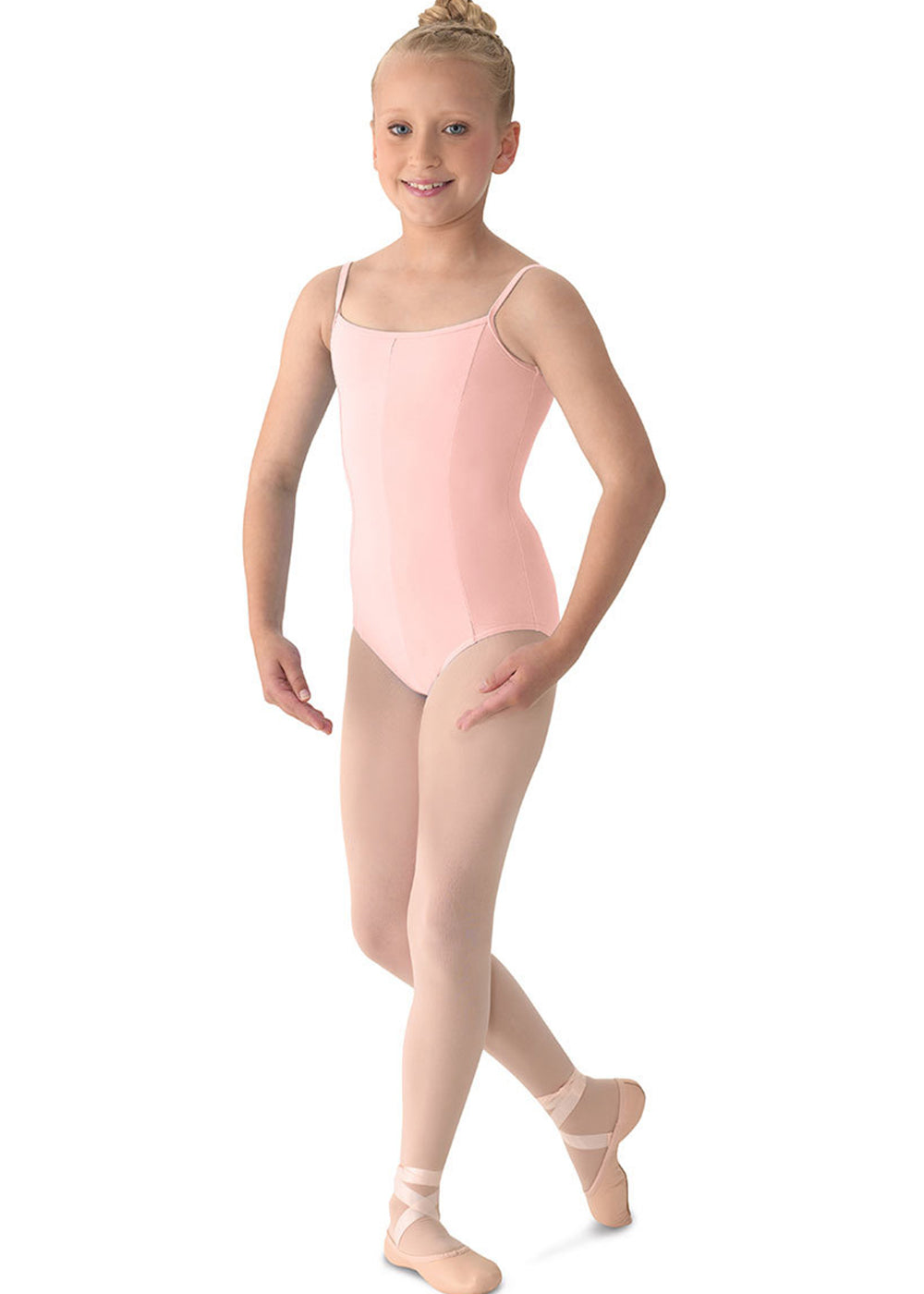 M207CD GIRLS PRINCESS SEAMED CAMISOLE LEOTARD-MIRELLA