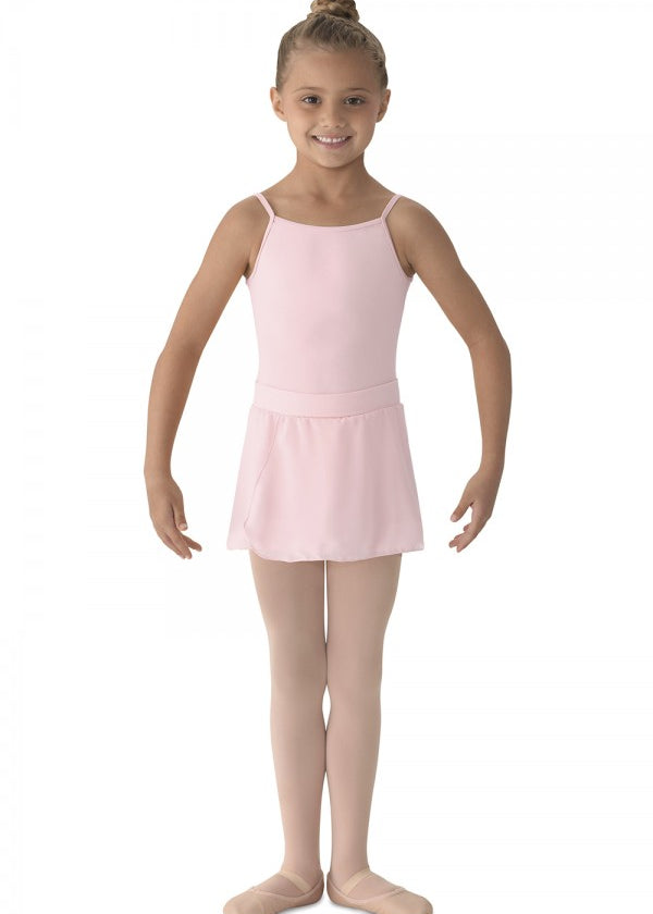 MS12CH GIRLS GEORGETTE MOCK WRAP SKIRT-MIRELLA