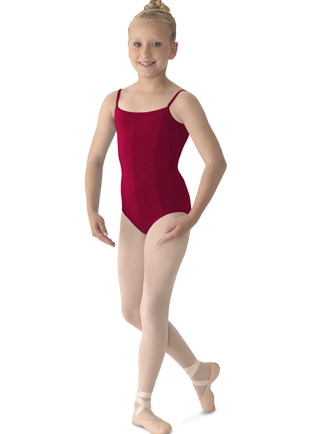 M207C GIRLS PRINCESS SEAM V-FRONT CAMISOLE LEOTARD-MIRELLA