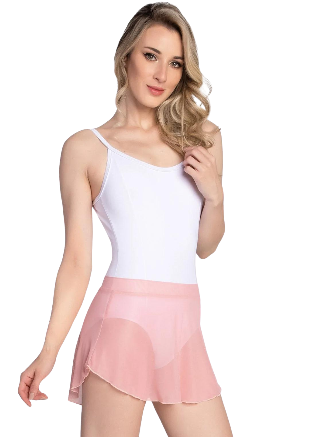 SO DANCA-RDE2498 WOMEN ELLE PULL-ON MESH SKIRT