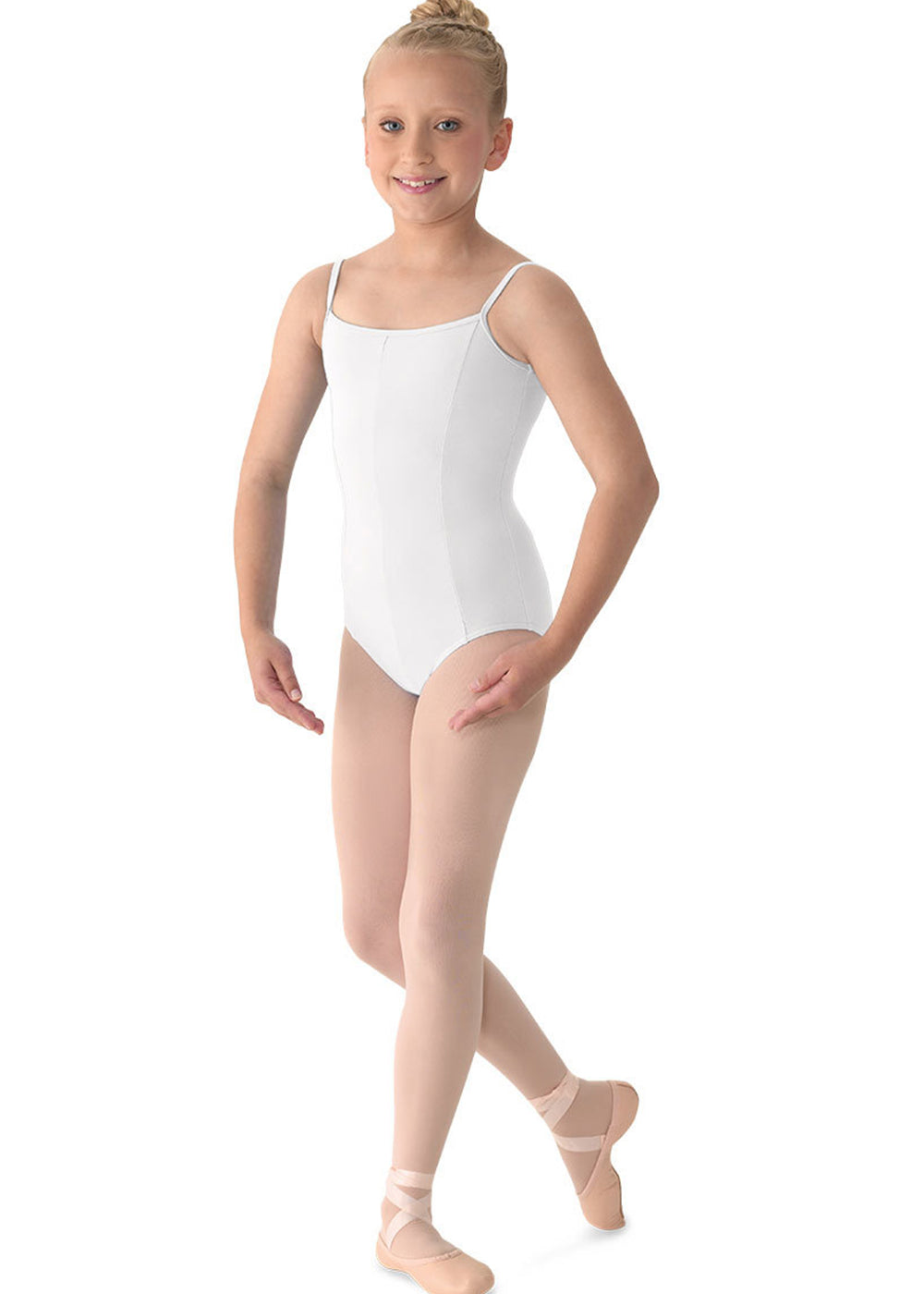 M207CD GIRLS PRINCESS SEAMED CAMISOLE LEOTARD-MIRELLA